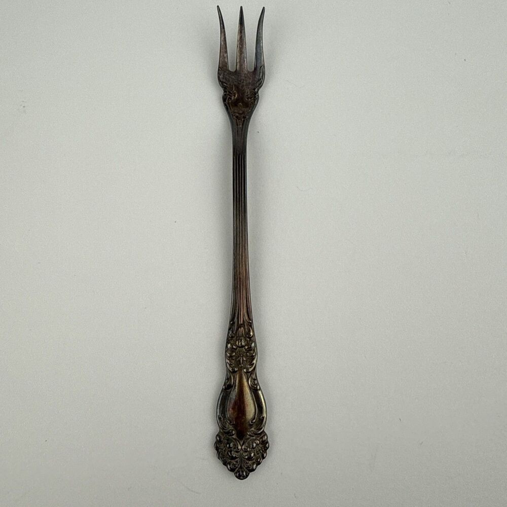 Reed & Barton FESTIVITY Tiger Lily 1945 Silverplate Flatware Cocktail Fork